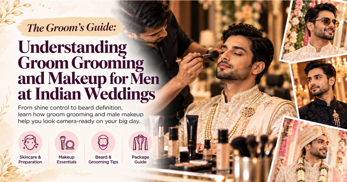 The Groom's Guide: Understanding Groom Grooming and Makeup for Men at Indian Weddings — Bridal Guides on Glammery